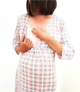 Koszula nocna dla kobiet w ciąży i karmiących 100% bawełna