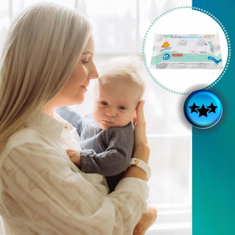 50SZT Nawilżany papier toaletowy Akuku dla dzieci Chusteczki higieniczne 50SZT Nawilżany papier toaletowy Akuku dla dzieci Chusteczki higieniczne