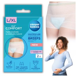Canpol Wielorazowe Majtki poporodowe L/XL Oddychające Siateczkowe x2 szt