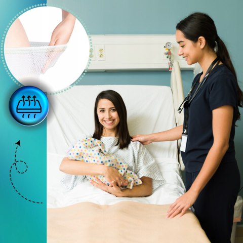 Canpol Wielorazowe Majtki poporodowe L/XL Oddychające Siateczkowe x2 szt