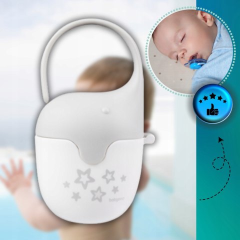 Etui na smoczek Bezpieczny Uniwersalny pojemnik na smoczki Słonik 7cm x 3cm