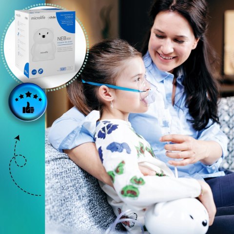 Inhalator nebulizator dla dzieci Microlife Poręczny Solidny Wysoka Jakość Inhalator nebulizator dla dzieci Microlife Poręczny Solidny Wysoka Jakość