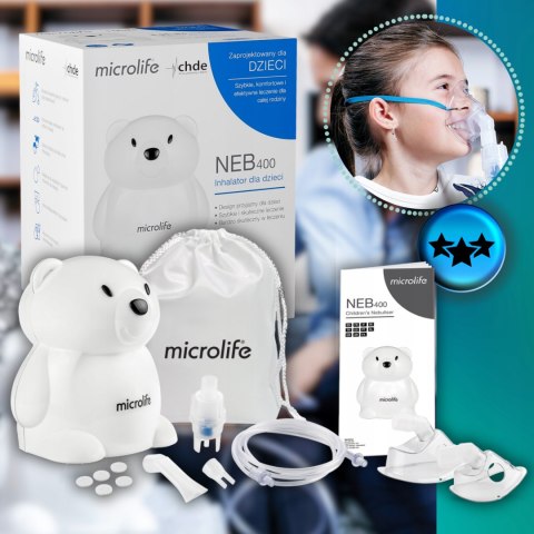 Inhalator nebulizator dla dzieci Microlife Poręczny Solidny Wysoka Jakość Inhalator nebulizator dla dzieci Microlife Poręczny Solidny Wysoka Jakość