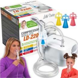 Inhalator nebulizator dla dzieci i dorosłych Kompaktowy Solidny Duży ZESTAW