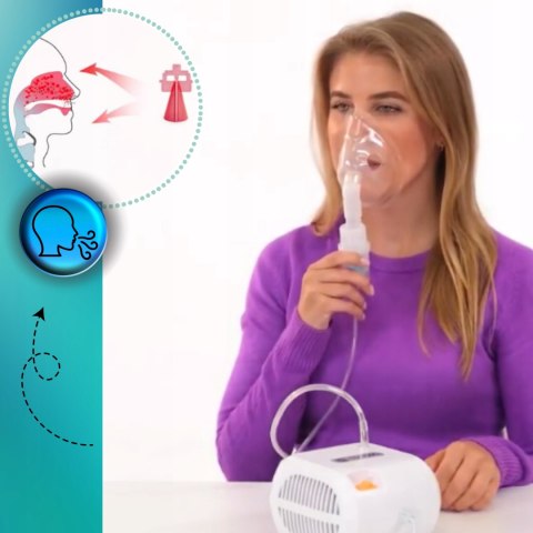 Inhalator nebulizator dla dzieci i dorosłych Kompaktowy Solidny Duży ZESTAW Inhalator nebulizator dla dzieci i dorosłych Kompaktowy Solidny Duży ZESTAW