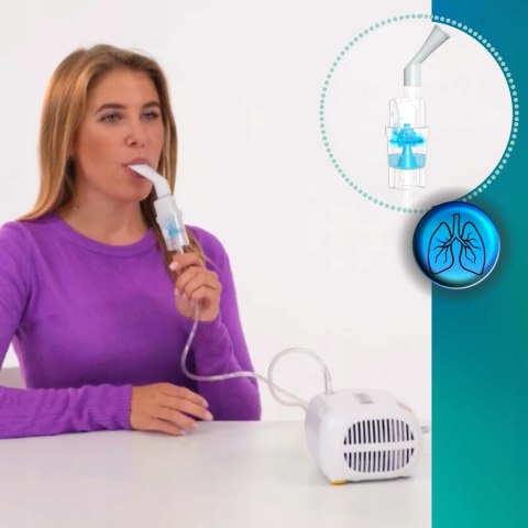 Inhalator nebulizator dla dzieci i dorosłych Kompaktowy Solidny Duży ZESTAW Inhalator nebulizator dla dzieci i dorosłych Kompaktowy Solidny Duży ZESTAW