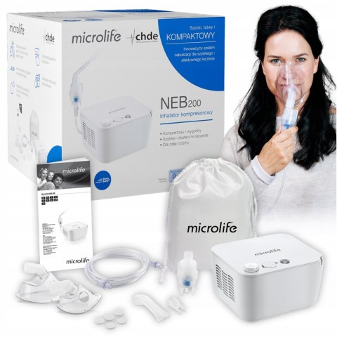 Inhalator nebulizator dla dzieci i dorosłych Solidny Cichy + akcesoria