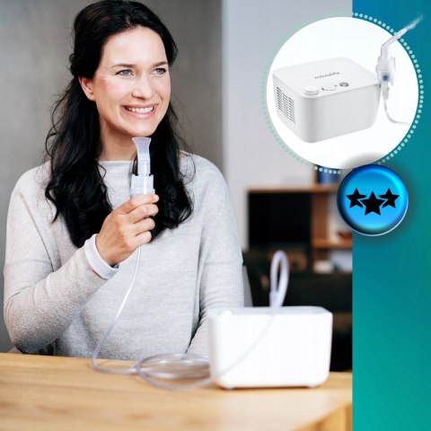 Inhalator nebulizator dla dzieci i dorosłych Solidny Cichy + akcesoria Inhalator nebulizator dla dzieci i dorosłych Solidny Cichy + akcesoria