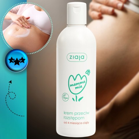Krem na rozstępy w ciąży Balsam Elastyczność Nawilżenie Zapobiega Rozstępom