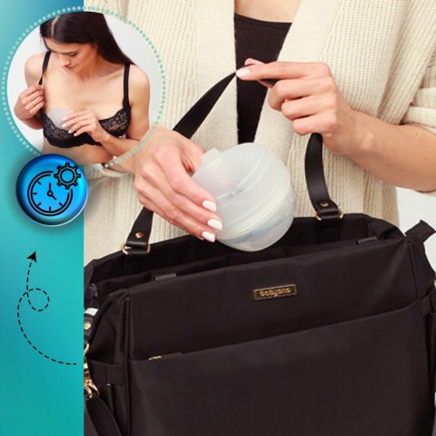 Laktator Kolektor Pokarmu Mleka Silikonowy Przezroczysty Wygodny 60ml