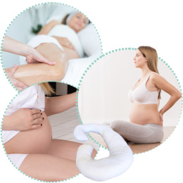 Poduszka ciążowa Miękki Rogal do spania karmienia typu C dla kobiet w ciąży