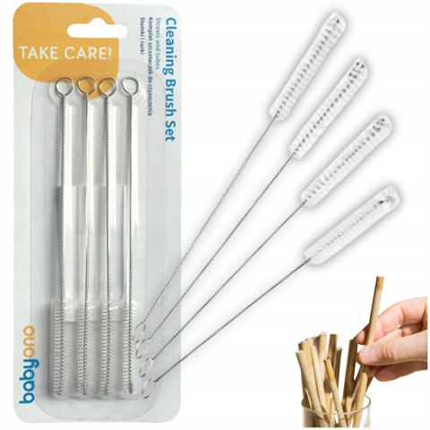 Precyzyjne szczoteczki do czyszczenia słomek Szczotki do rurek Zestaw 4szt