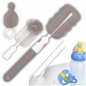 Szczotka do mycia butelek i smoczków Wygodne Wymienne Końcówki Zestaw 5el