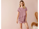 Piżama damska z koszulką do karmienia z biobawełny (koszulka + szorty)