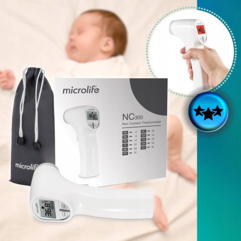 Termometr bezdotykowy Microlife Medyczny Elektroniczny dla dzieci Dokładny Termometr bezdotykowy Microlife Medyczny Elektroniczny dla dzieci Dokładny